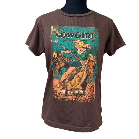 Pierce Archive Cowgirl Western Rodeo Romance Novel T-Shirt Size S - Picture 1 of 6